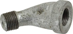 B&K Mueller - Class 150, 1/8" Galvanized Pipe 45° Street Elbow - Threaded, Malleable Iron - Americas Industrial Supply