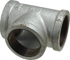 Value Collection - Class 150, 2" Galvanized Pipe Tee - Threaded, Malleable Iron - Americas Industrial Supply