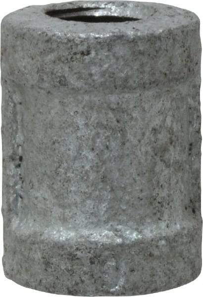 B&K Mueller - Class 150, 1/8" Galvanized Pipe Coupling (Right Hand) - Threaded, Malleable Iron - Americas Industrial Supply