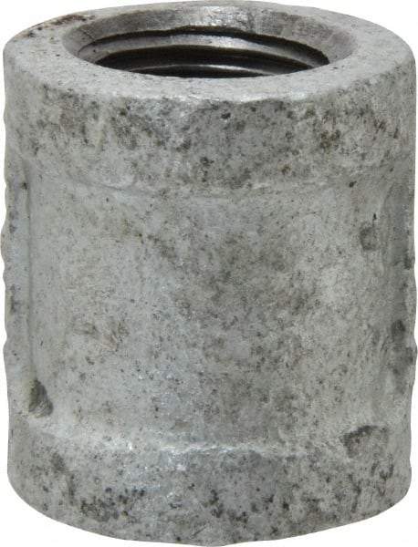 B&K Mueller - Class 150, 3/8" Galvanized Pipe Coupling (Right Hand) - Threaded, Malleable Iron - Americas Industrial Supply