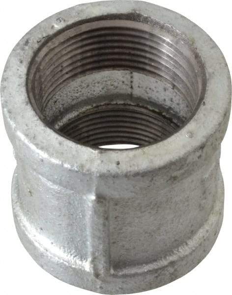 B&K Mueller - Class 150, 1-1/4" Galvanized Pipe Coupling (Right Hand) - Threaded, Malleable Iron - Americas Industrial Supply
