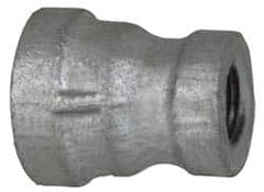 B&K Mueller - Class 150, 1/4 x 1/8" Galvanized Pipe Reducing Coupling - Threaded, Malleable Iron - Americas Industrial Supply