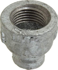 B&K Mueller - Class 150, 1/2 x 1/8" Galvanized Pipe Reducing Coupling - Threaded, Malleable Iron - Americas Industrial Supply