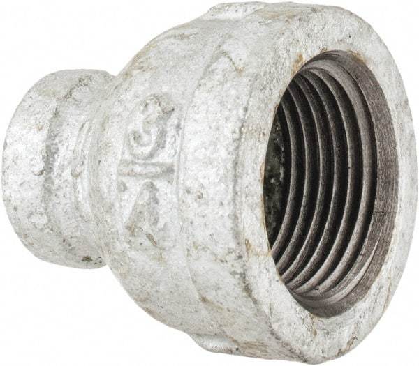 B&K Mueller - Class 150, 3/4 x 1/4" Galvanized Pipe Reducing Coupling - Threaded, Malleable Iron - Americas Industrial Supply