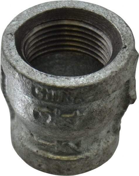 B&K Mueller - Class 150, 3/4 x 1/2" Galvanized Pipe Reducing Coupling - Threaded, Malleable Iron - Americas Industrial Supply