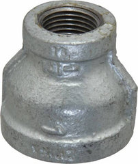 B&K Mueller - Class 150, 1 x 1/2" Galvanized Pipe Reducing Coupling - Threaded, Malleable Iron - Americas Industrial Supply