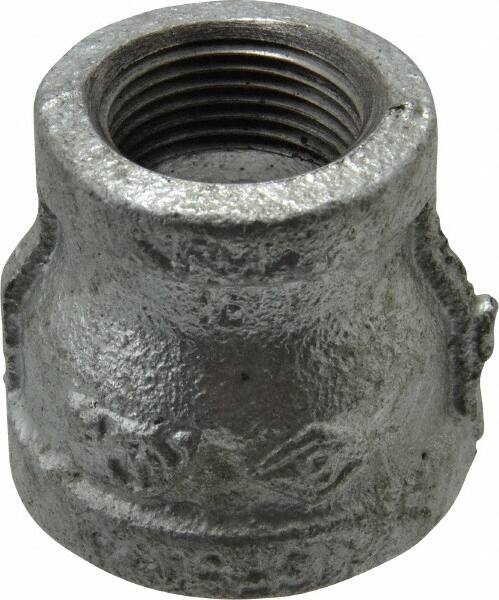 B&K Mueller - Class 150, 1 x 3/4" Galvanized Pipe Reducing Coupling - Threaded, Malleable Iron - Americas Industrial Supply