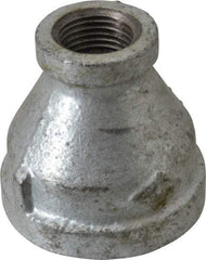 B&K Mueller - Class 150, 1-1/4 x 1/2" Galvanized Pipe Reducing Coupling - Threaded, Malleable Iron - Americas Industrial Supply