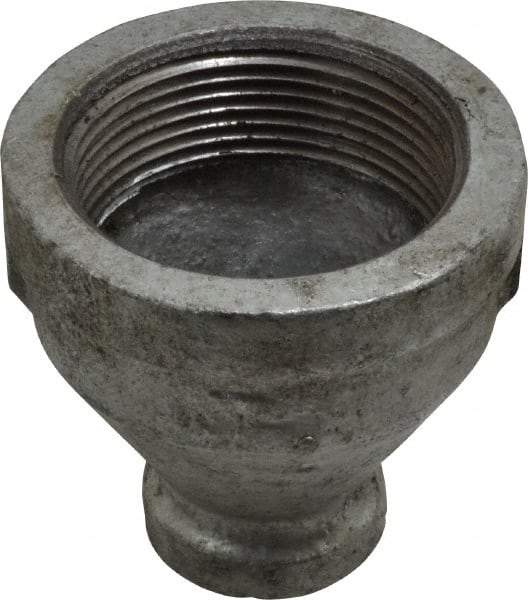 B&K Mueller - Class 150, 1-1/2 x 1/2" Galvanized Pipe Reducing Coupling - Threaded, Malleable Iron - Americas Industrial Supply