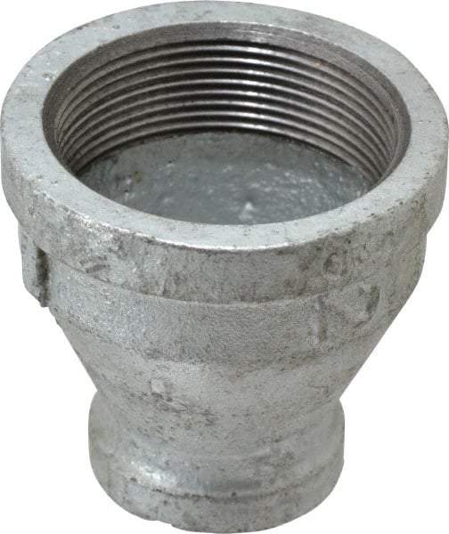 B&K Mueller - Class 150, 2 x 1" Galvanized Pipe Reducing Coupling - Threaded, Malleable Iron - Americas Industrial Supply