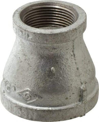 B&K Mueller - Class 150, 2 x 1-1/4" Galvanized Pipe Reducing Coupling - Threaded, Malleable Iron - Americas Industrial Supply