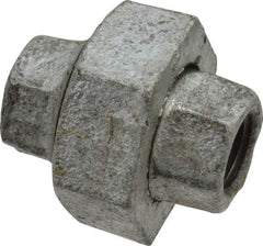 B&K Mueller - Class 150, 1/4" Galvanized Pipe Union - Threaded, Malleable Iron - Americas Industrial Supply