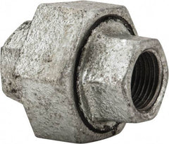 B&K Mueller - Class 150, 3/8" Galvanized Pipe Union - Threaded, Malleable Iron - Americas Industrial Supply