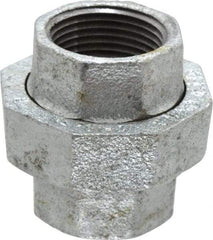 Value Collection - Class 150, 1" Galvanized Pipe Union - Threaded, Malleable Iron - Americas Industrial Supply
