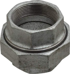 Value Collection - Class 150, 2" Galvanized Pipe Union - Threaded, Malleable Iron - Americas Industrial Supply