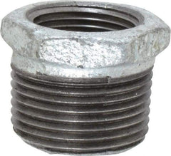 Value Collection - Class 150, 1 x 3/4" Galvanized Pipe Hex Bushing - Threaded, Malleable Iron - Americas Industrial Supply