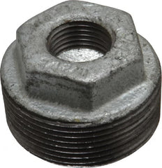 B&K Mueller - Class 150, 1-1/2 x 1/2" Galvanized Pipe Hex Bushing - Threaded, Malleable Iron - Americas Industrial Supply