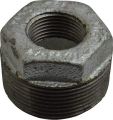 B&K Mueller - Class 150, 1-1/2 x 3/4" Galvanized Pipe Hex Bushing - Threaded, Malleable Iron - Americas Industrial Supply