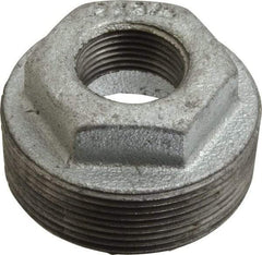 B&K Mueller - Class 150, 2 x 3/4" Galvanized Pipe Hex Bushing - Threaded, Malleable Iron - Americas Industrial Supply