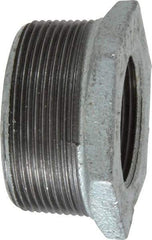 B&K Mueller - Class 150, 2 x 1-1/4" Galvanized Pipe Hex Bushing - Threaded, Malleable Iron - Americas Industrial Supply