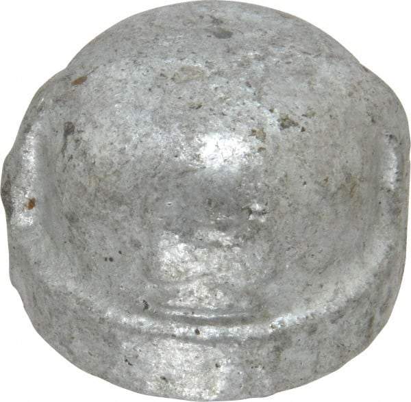B&K Mueller - Class 150, 1/2" Galvanized Pipe End Cap - Threaded, Malleable Iron - Americas Industrial Supply