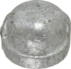 B&K Mueller - Class 150, 1/2" Galvanized Pipe End Cap - Threaded, Malleable Iron - Americas Industrial Supply