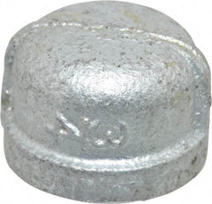 B&K Mueller - Class 150, 3/4" Galvanized Pipe End Cap - Threaded, Malleable Iron - Americas Industrial Supply