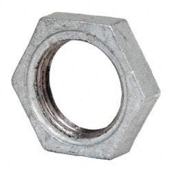 B&K Mueller - Class 150, 1" Galvanized Pipe Hex Locknut - Threaded, Malleable Iron - Americas Industrial Supply