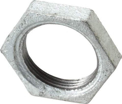 B&K Mueller - Class 150, 1-1/4" Galvanized Pipe Hex Locknut - Threaded, Malleable Iron - Americas Industrial Supply