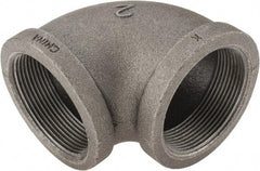 Value Collection - Size 2", Class 150, Malleable Iron Black Pipe 90° Elbow - 150 psi, Threaded End Connection - Americas Industrial Supply