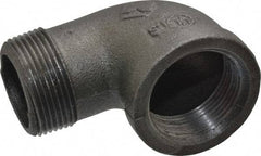 Value Collection - Size 1-1/4", Class 150, Malleable Iron Black Pipe 90° Street Elbow - 150 psi, Threaded End Connection - Americas Industrial Supply