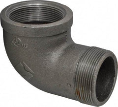Value Collection - Size 2", Class 150, Malleable Iron Black Pipe 90° Street Elbow - 150 psi, Threaded End Connection - Americas Industrial Supply