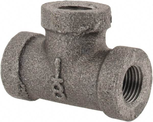 Made in USA - Size 1/8", Class 150, Malleable Iron Black Pipe Cross - 150 psi, Threaded End Connection - Americas Industrial Supply