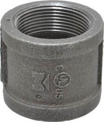 B&K Mueller - Size 1-1/2", Class 150, Malleable Iron Black Pipe Coupling - 150 psi, Threaded End Connection - Americas Industrial Supply