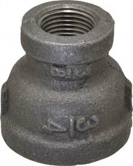 B&K Mueller - Size 3/4 x 3/8", Class 150, Malleable Iron Black Pipe Reducing Coupling - 150 psi, Threaded End Connection - Americas Industrial Supply