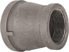 B&K Mueller - Size 2 x 1-1/2", Class 150, Malleable Iron Black Pipe Reducing Coupling - 150 psi, Threaded End Connection - Americas Industrial Supply