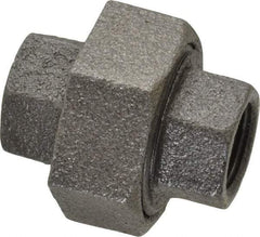 Value Collection - Size 3/8", Class 150, Malleable Iron Black Pipe Union - 150 psi, Threaded End Connection - Americas Industrial Supply