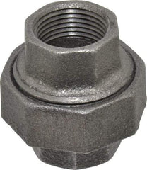 Value Collection - Size 3/4", Class 150, Malleable Iron Black Pipe Union - 150 psi, Threaded End Connection - Americas Industrial Supply