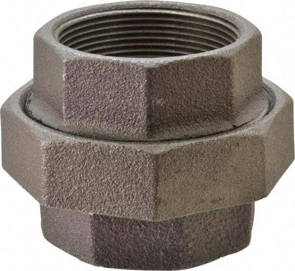 Value Collection - Size 2", Class 150, Malleable Iron Black Pipe Union - 150 psi, Threaded End Connection - Americas Industrial Supply