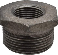 B&K Mueller - Size 1-1/4 x 3/4", Class 150, Malleable Iron Black Pipe Hex Bushing - 150 psi, Threaded End Connection - Americas Industrial Supply