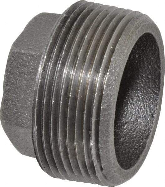 B&K Mueller - Size 1-1/2 x 1/2", Class 150, Malleable Iron Black Pipe Hex Bushing - 150 psi, Threaded End Connection - Americas Industrial Supply