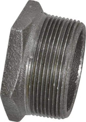 B&K Mueller - Size 2 x 1-1/4", Class 150, Malleable Iron Black Pipe Hex Bushing - 150 psi, Threaded End Connection - Americas Industrial Supply