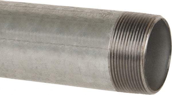 B&K Mueller - Schedule 40, 2 x 24" Galvanized Pipe Nipple - Threaded Steel - Americas Industrial Supply
