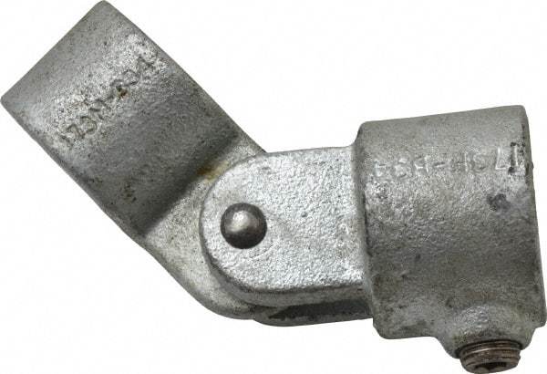 PRO-SAFE - 1" Pipe, Malleable Iron Swivel Socket Pipe Rail Fitting - Galvanized Finish - Americas Industrial Supply