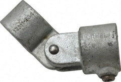 PRO-SAFE - 1" Pipe, Malleable Iron Swivel Socket Pipe Rail Fitting - Galvanized Finish - Americas Industrial Supply