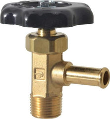 Parker - Hose I.D. x MNPTF End Connection Brass Truck Valve - 2.35" OAL, 3/8" Pipe - Americas Industrial Supply