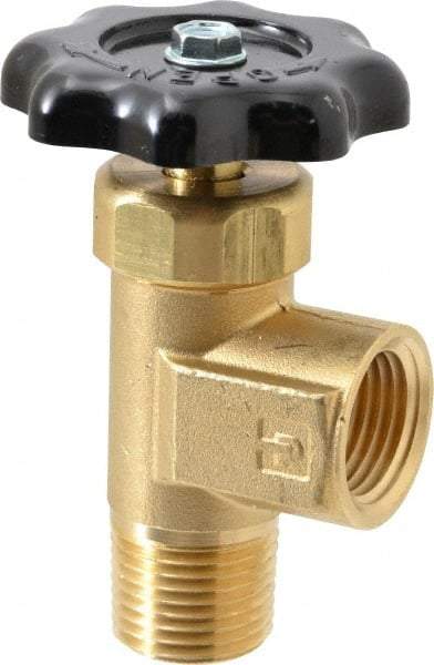 Parker - FNPTF x MNPTF End Connection Brass Truck Valve - 3.15" OAL, 1/2" Pipe - Americas Industrial Supply