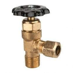 Parker - Tube (NTA) x MNPTF End Connection Brass Truck Valve - 3.28" OAL, 1/2" Pipe - Americas Industrial Supply