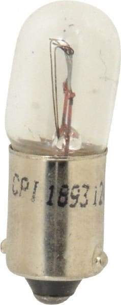 Value Collection - 12 Volt, Fleet Duty Indicator & Panel Automotive Miniature Lamp - 4.62 Watt, Clear - Americas Industrial Supply