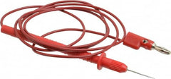 Pomona - Red Electrical Test Equipment Probe - Use with Digital Multimeters - Americas Industrial Supply